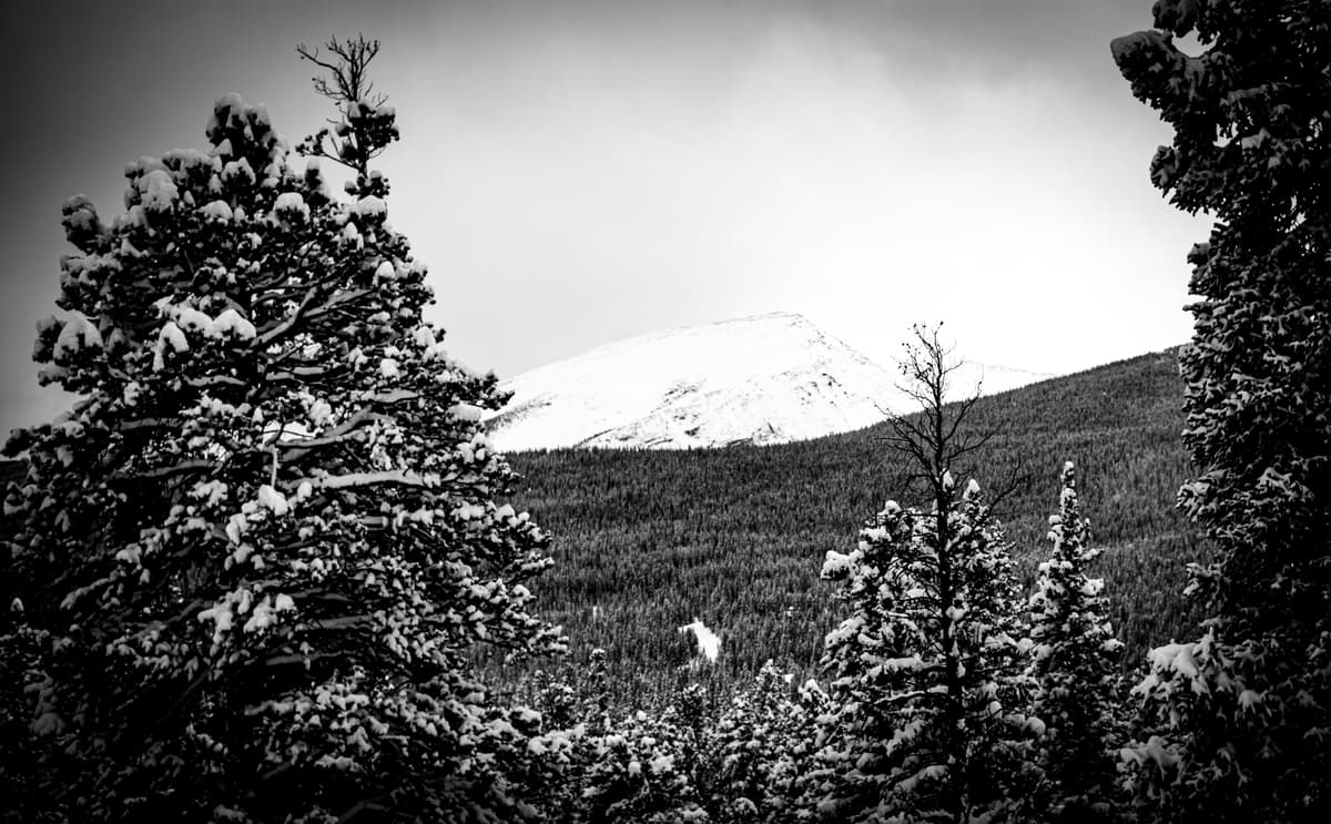 Mount Sherman rising above the Mosquito Range in central Colorado