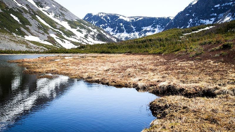 Lower Blue Lake under Mount Sneffels in the San Juan Mountains